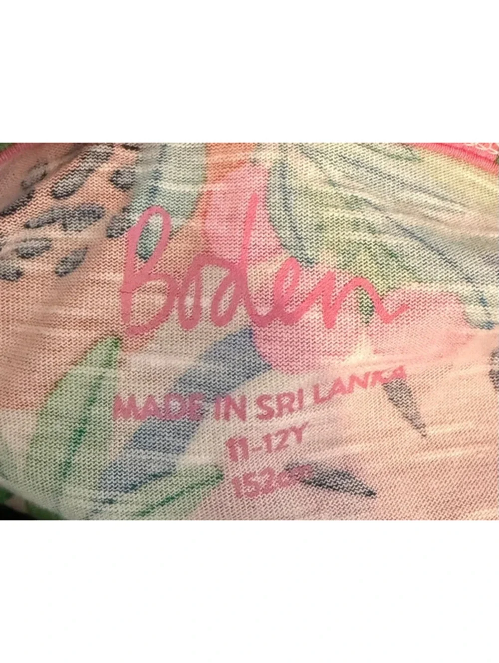 Boden Tie Front Tropical Fruit Shirt